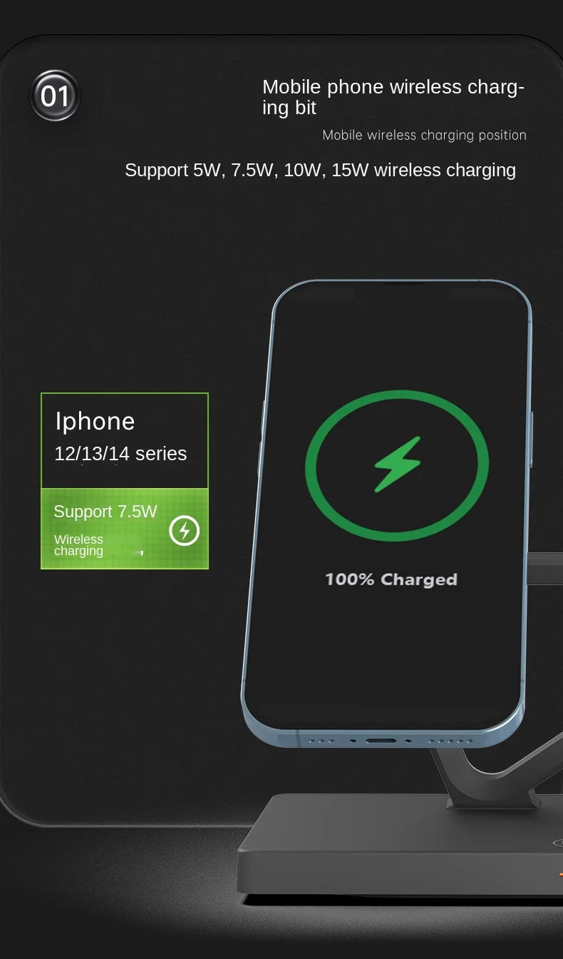 "The Ultimate 4-in-1 Nightstand Hub. Zero Clutter. 15W Fast Charge."