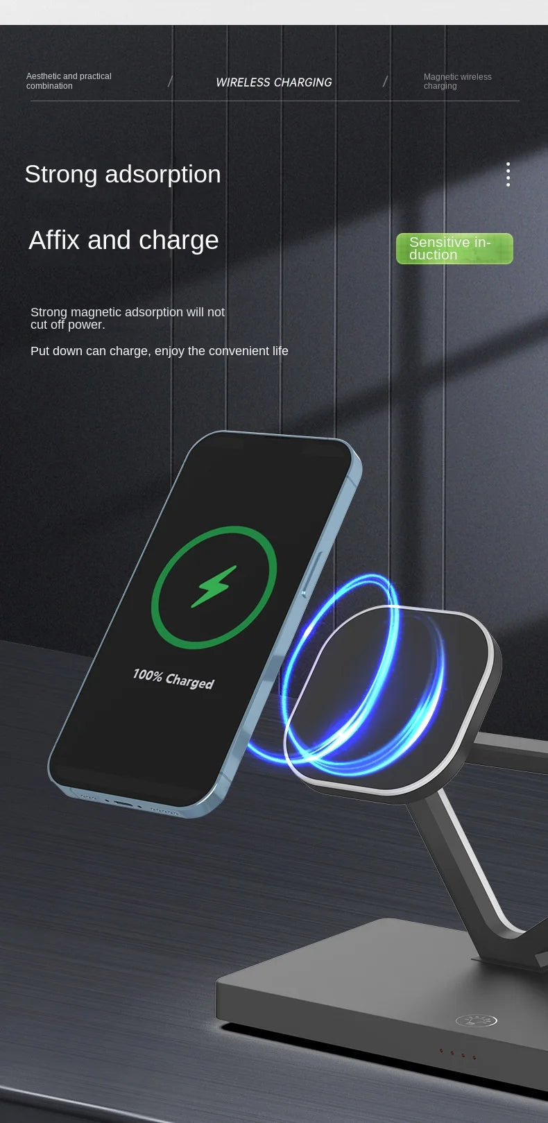 "The Ultimate 4-in-1 Nightstand Hub. Zero Clutter. 15W Fast Charge."