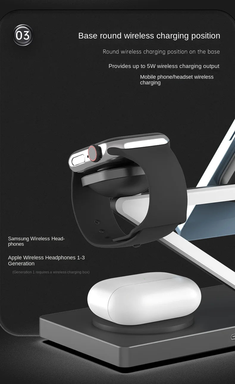 "The Ultimate 4-in-1 Nightstand Hub. Zero Clutter. 15W Fast Charge."