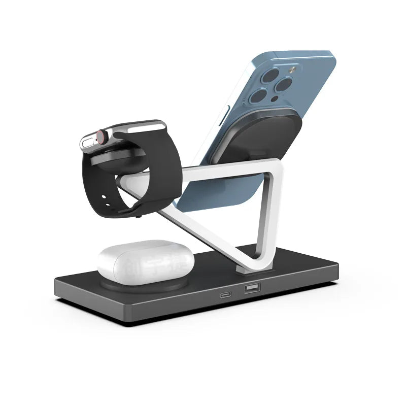 "The Ultimate 4-in-1 Nightstand Hub. Zero Clutter. 15W Fast Charge."