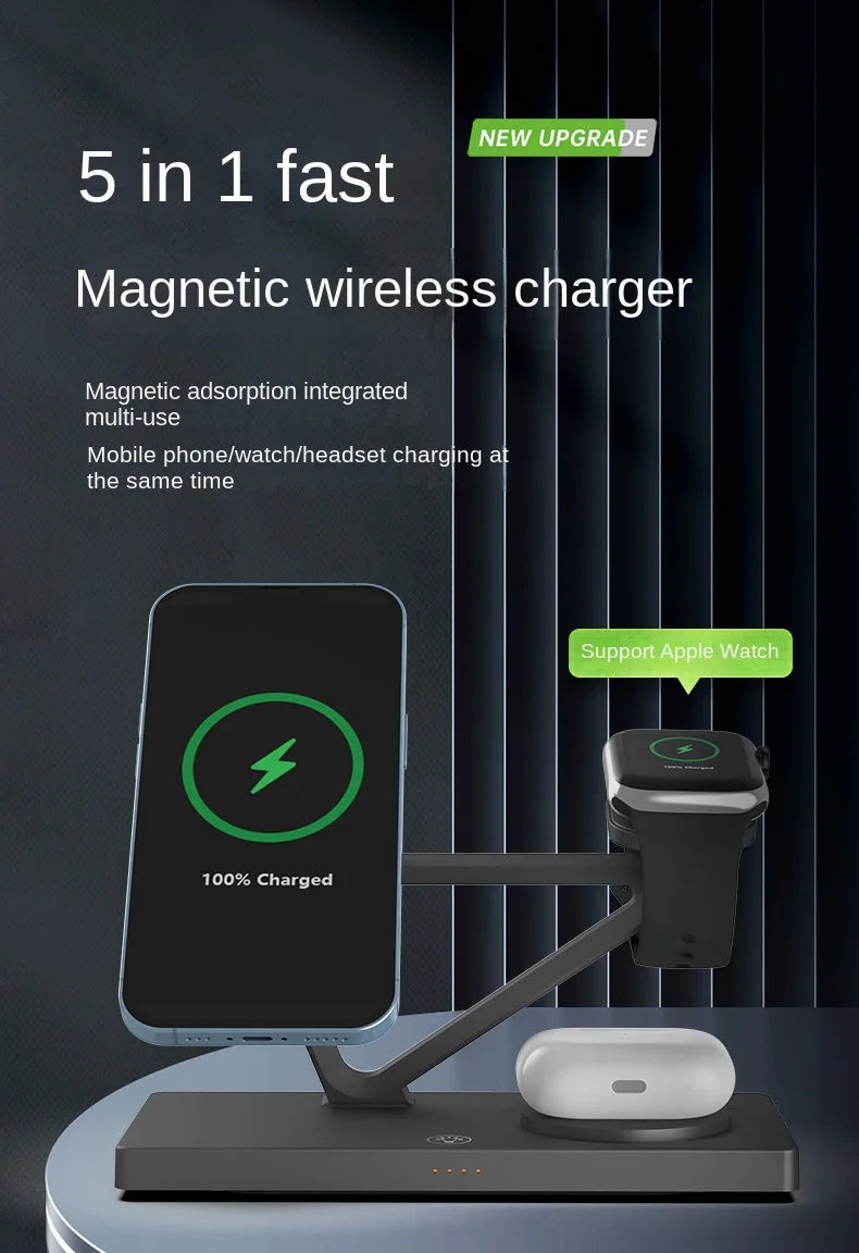 "The Ultimate 4-in-1 Nightstand Hub. Zero Clutter. 15W Fast Charge."