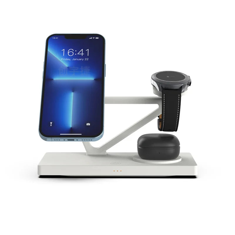 "The Ultimate 4-in-1 Nightstand Hub. Zero Clutter. 15W Fast Charge."