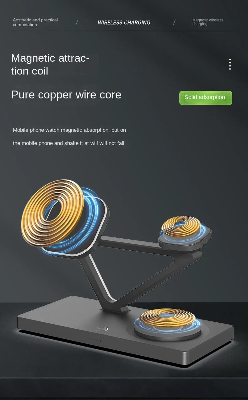 "The Ultimate 4-in-1 Nightstand Hub. Zero Clutter. 15W Fast Charge."